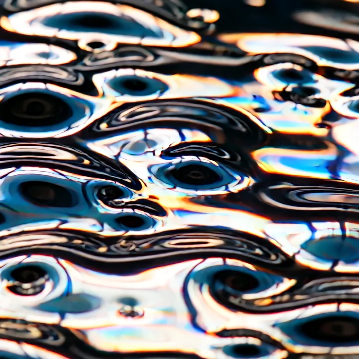 AI generated chrome morphing